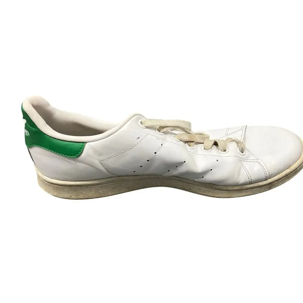 ASO NCIS  Adidas Stan Smith White Green Leather fairway sneaker men’s sz 10.5